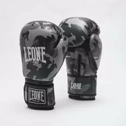 Guanti da kick boxing Leone GN324 (grigio camo)1