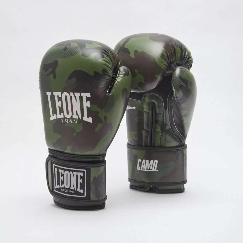 Guanti da boxe Leone GN324 verde mimetico