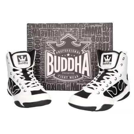 Buddha stivali da boxe epic (bianco)