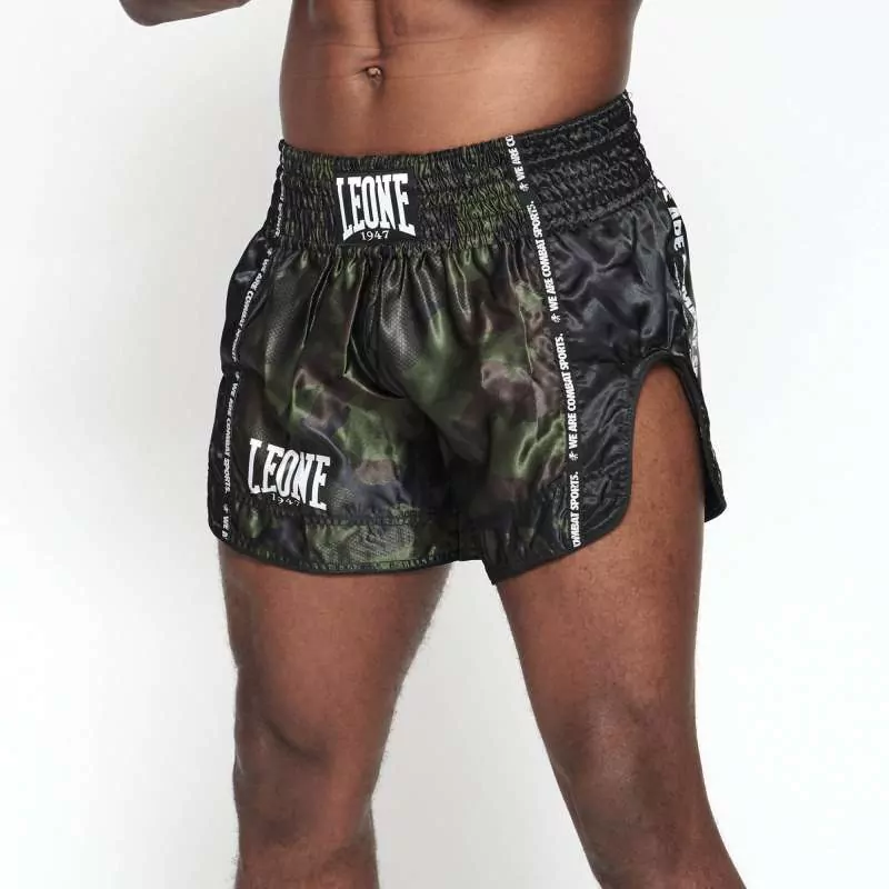 Shorts muay thai Leone AB961 (camo verde)