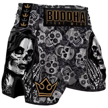 Shorts muay thai Buddha mexican (negro)