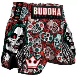 Calções de kick boxe Buddha mexican (vermelho)