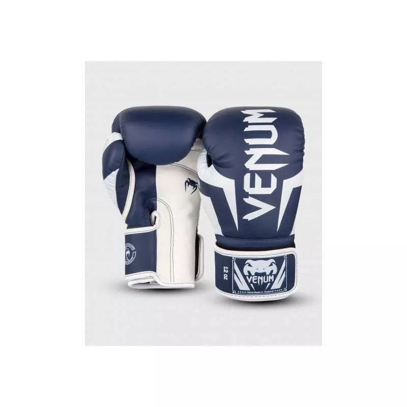 Guantes boxeo Venum elite navy blanco