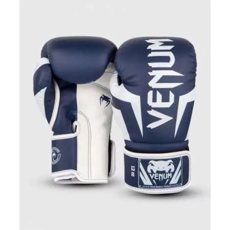 Guantes boxeo Venum elite navy blanco