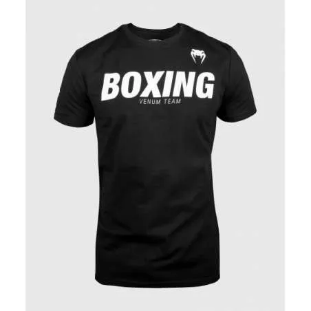 Camiseta VT Venum boxing negro blanco