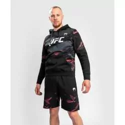 Sudadera Venum authentic fight (negra/roja)2