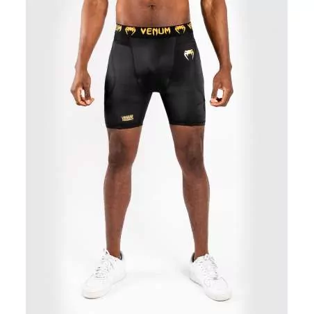 Pantaloncini Venum in lycra G-fit (nero/oro)