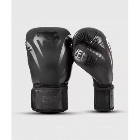 Guantes impact Venum negro mate