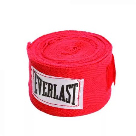 Ligaduras de boxe Everlast 457cms (vermelho)