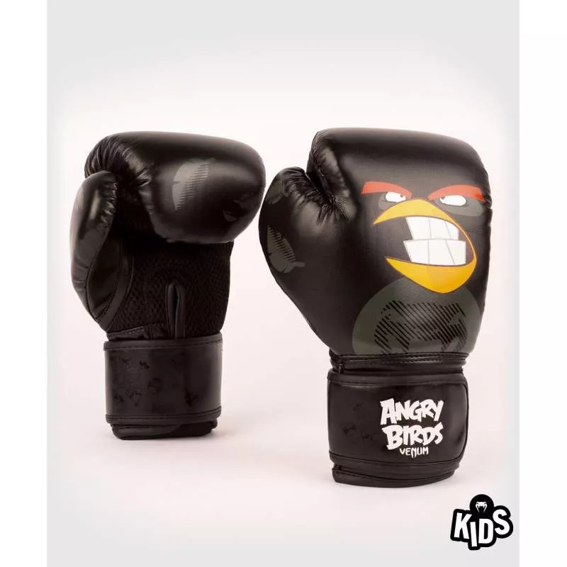 Guantes boxeo infantil Venum angry birds (negro)