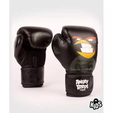 Guanti da boxe per bambini Venum angry birds (nero)