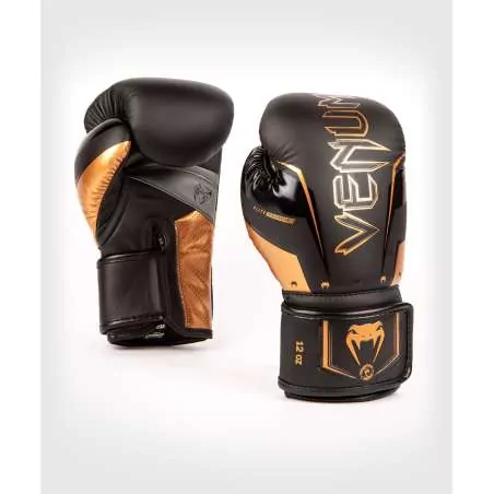 Guantes boxeo Venum elite evo (negro/cobre)