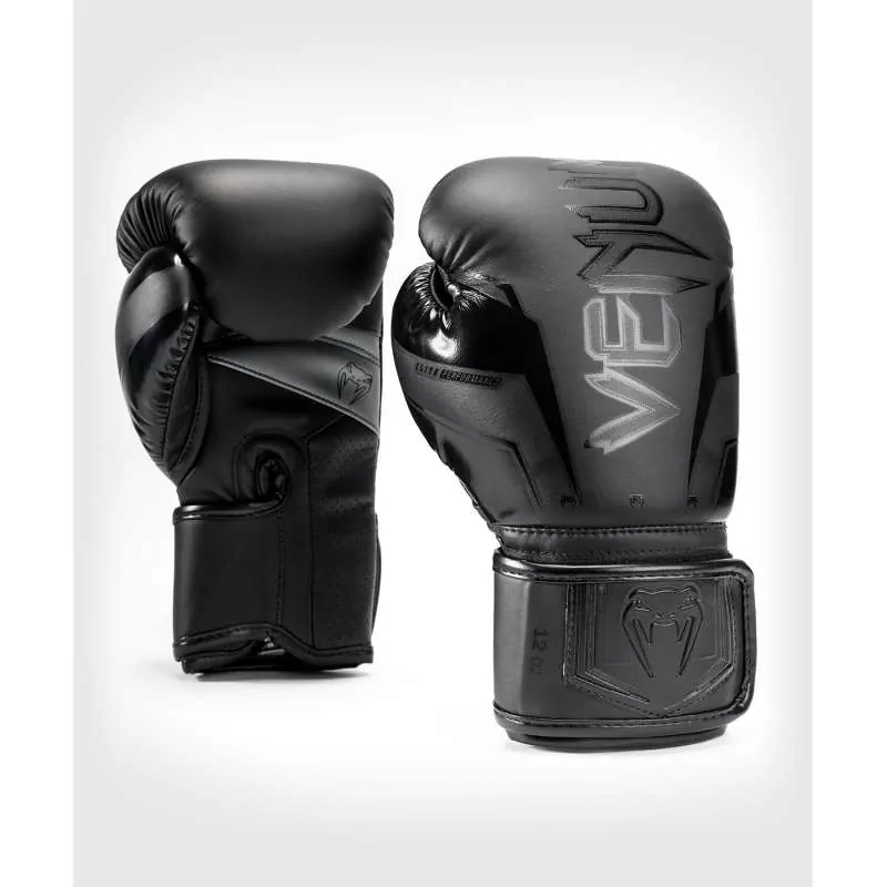 Guantes muay thai Venum elite evo (negro/negro)