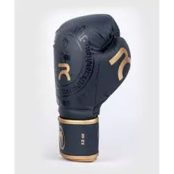 Luvas muay thai Venum Rajadamnern (azul marinho/ouro)4