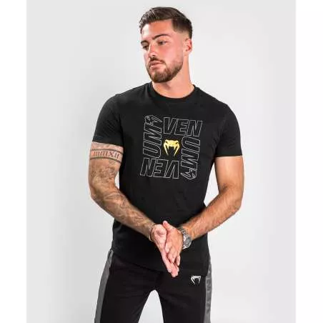 Camiseta entrenamiento Venum arena (negro/oro)