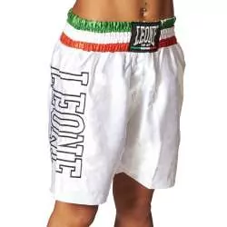 Pantaloncini da boxe Leone AB733 (bianco)