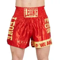 Calças de muay thai AB966 Leone vermelho 2