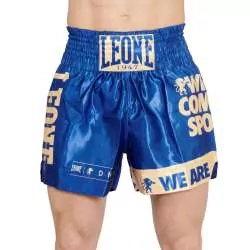 Pantaloni Muay Thai AB966 Leone blu