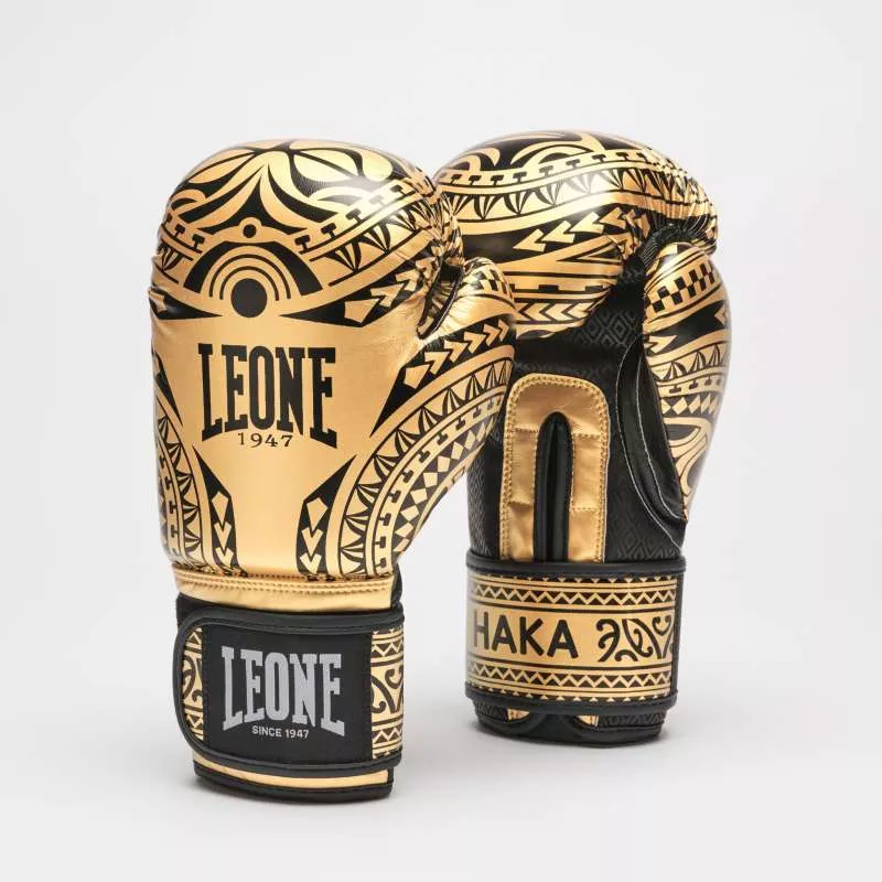 Luvas de boxe Leone Haka douradas GN329