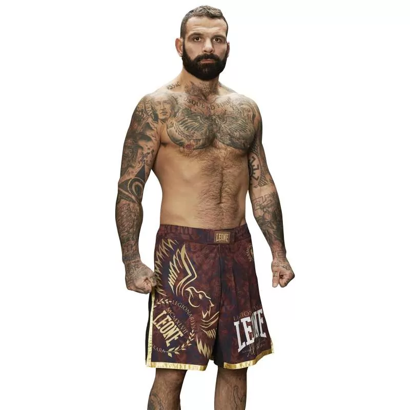 Shorts MMA Leone AB790 Legionarius (burdeos)