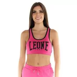 Top Leone basic da donna (fucsia)