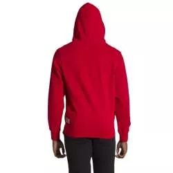 Sudadera cremallera Leone gran logo (rojo) 2