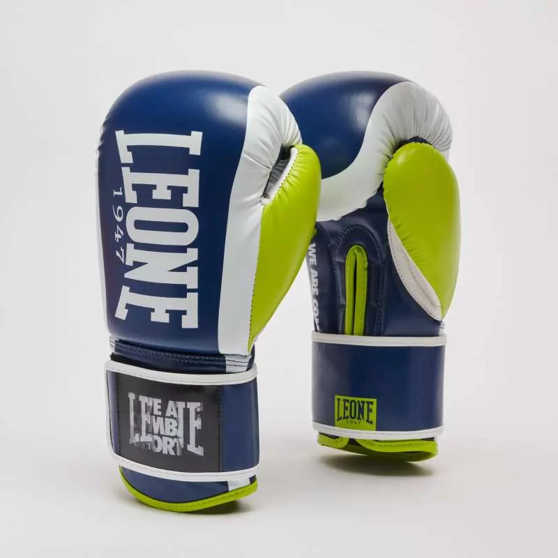 Guantes boxeo GN333 Leone wacs (azul)