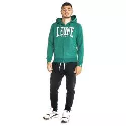 Giacca Leone big logo con zip (verde scuro) 1