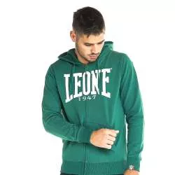 Giacca Leone con zip grande logo (verde scuro) 4