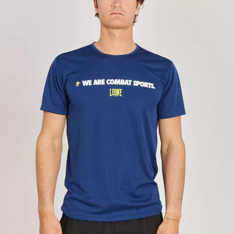 Camiseta Leone1947 logo wacs ABX131 (azul)