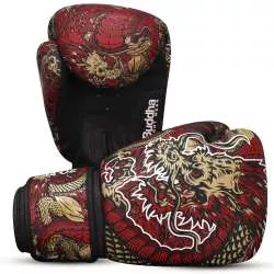 Guantoni da kick boxing Buddha fantasia drago (rosso) 5
