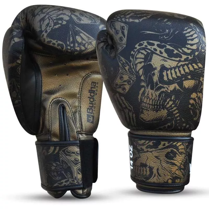 Luvas muay thai Buddha night skull