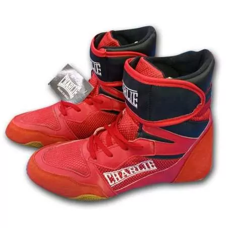 Botas de boxe Charlie ring pro (vermelho)