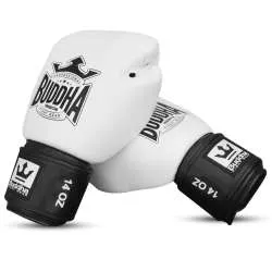 Luvas de muay thai Buda top colors (brancas) 1