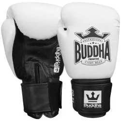 Luvas de muay thai Buda top colors (brancas)