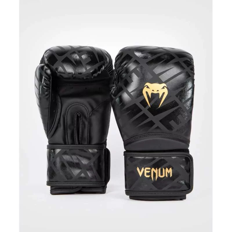 Luvas kick boxing Venum contender 1.5 (preto/dourado)