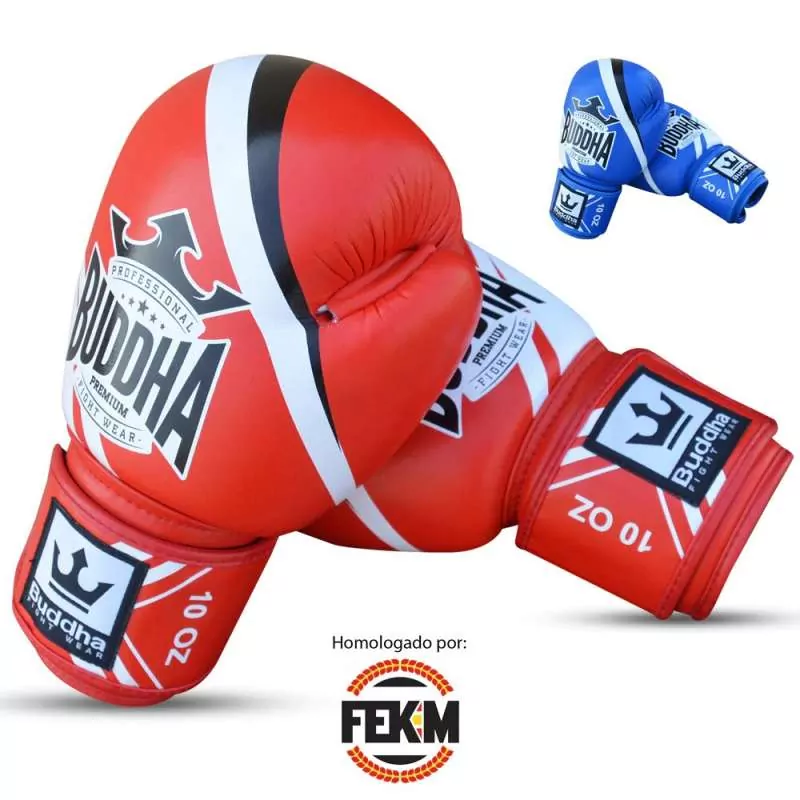 Guanti da competizione Buddha fighter (rosso)