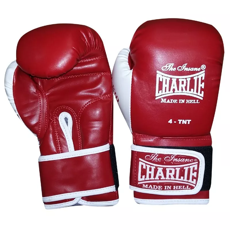 Luvas boxe Charlie crianças bat kid (vermelhas)