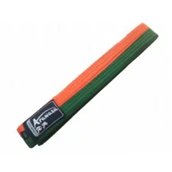 Cintura da karate Arazawa arancione/verde