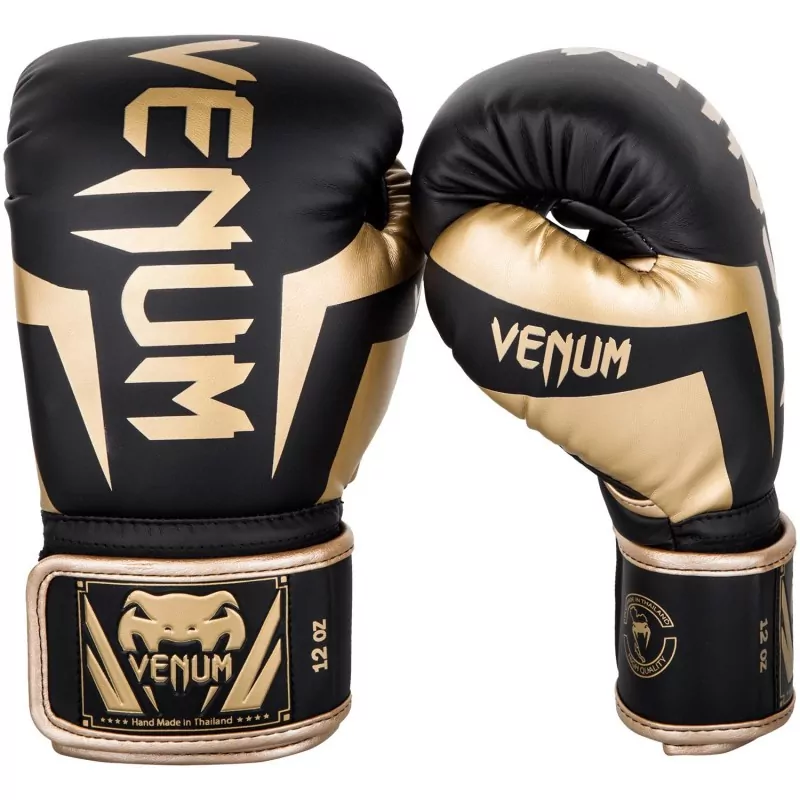 Guantoni da boxe Venum elite nero/oro