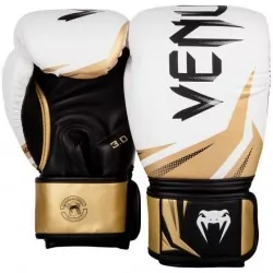 Guantes de boxeo Venum Challenger 3.0 Blanco/Negro/Oro