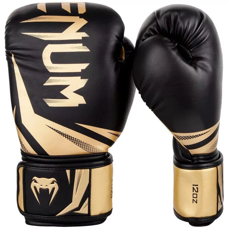 Guantoni da boxe Venum Challenger 3.0 nero/oro