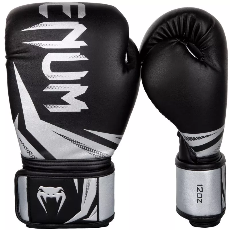 Luvas boxe Venum challenger 3.0 preto/cinza